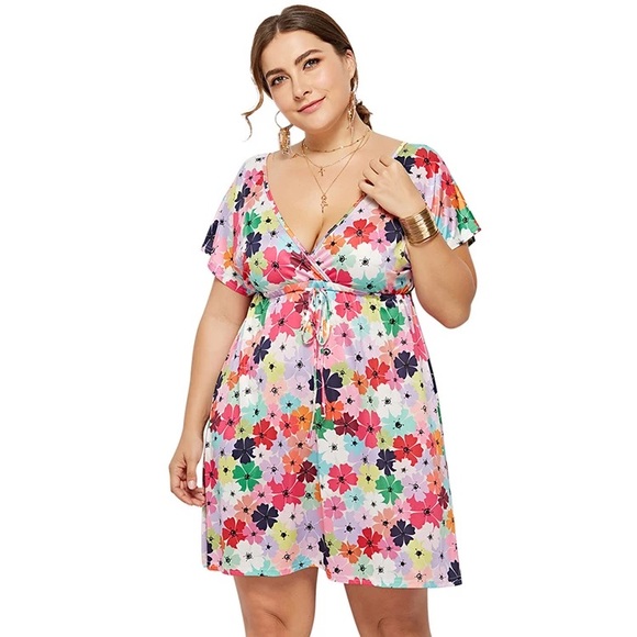 NEW Floral plus size comfortable Sundress - Picture 1 of 4